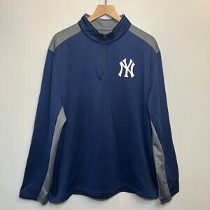 Fanatics Men's New York Yankees Baseball Half Zip Pullover Top Size X-Large